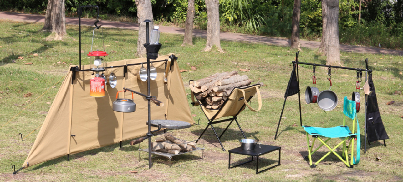 alkalmaz_Multifunkcionális tábortűz szélvédő kemping piknik szélvédő kemping kerítés3