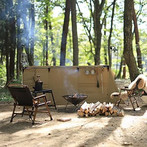 apply_Multifunctional campfire windshield camping picnic windshield camping fence5